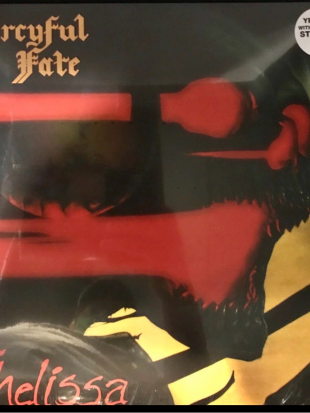 Mercyful Fate Melissa NM Yellow & Black vinyl Limited Edition